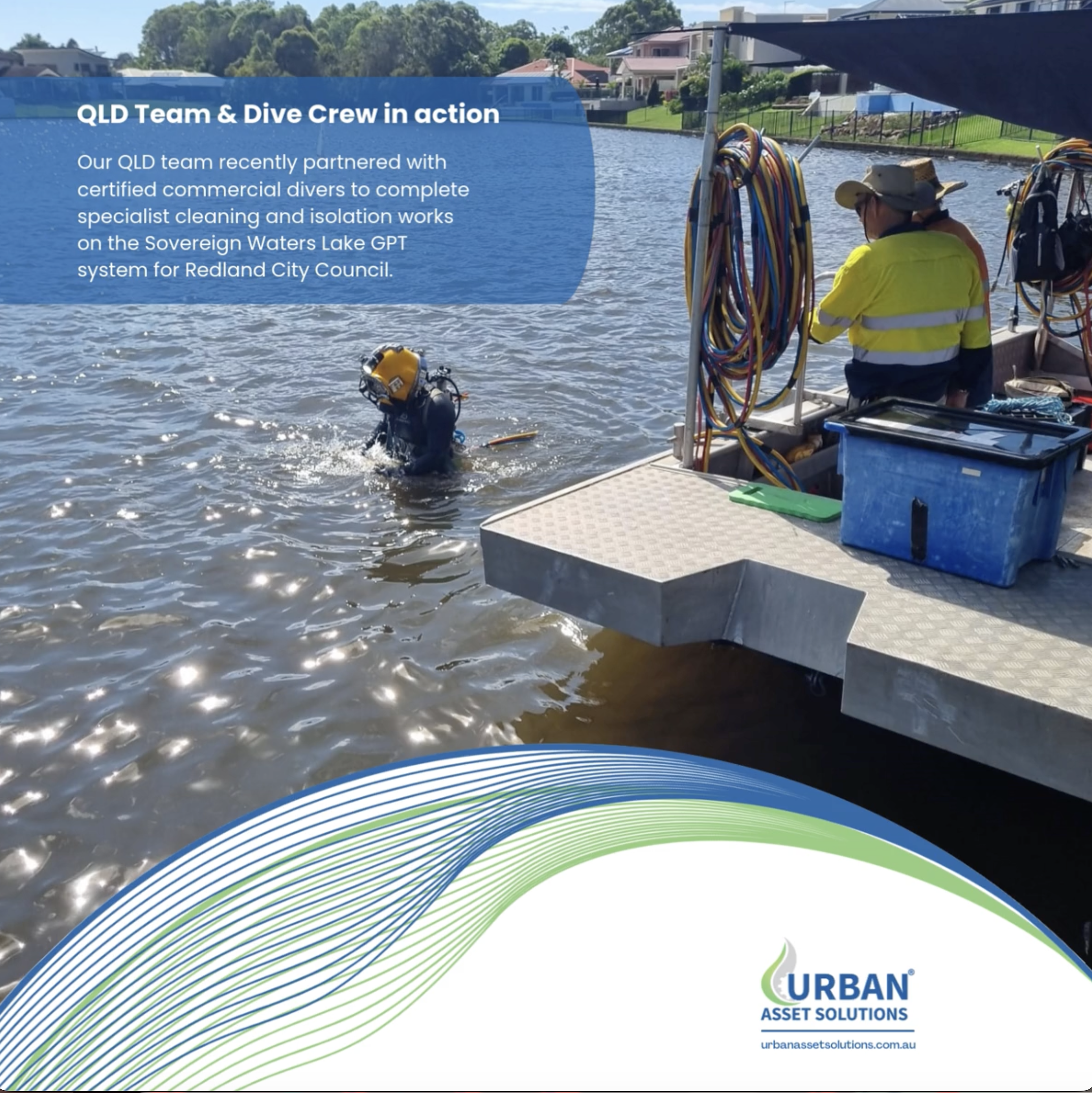 QLD Team & Dive Crew in action